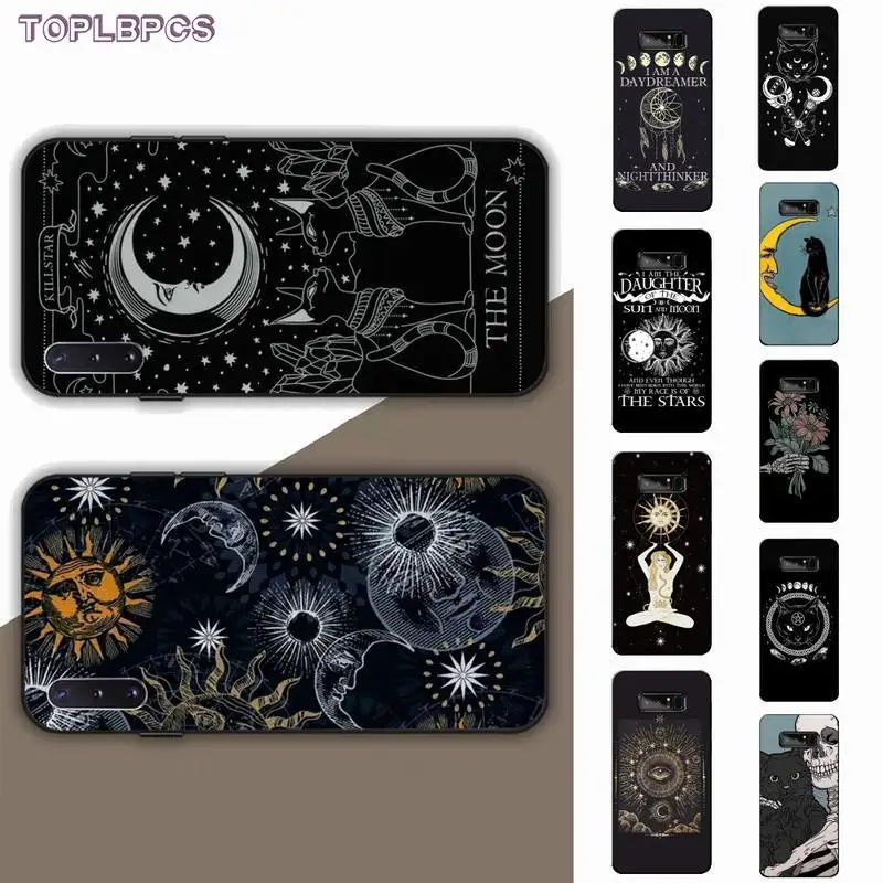 TOPLBPCS ведьмы Луна Таро тайна Тотем оболочки телефона чехол для Samsung note 3 4 5 7 8 9 10 10pro