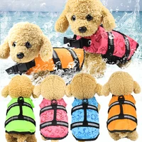 pet dog life jacket bones patterns safety clothes life vest harness saver pet dog swimming preserver clothes for summer swimwer