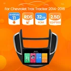 Автомобильная магнитола на Android, мультимедийный плеер с навигацией, GPS, головное устройство, магнитофон для Chevrolet Trax Tracker 2014 2015 2016
