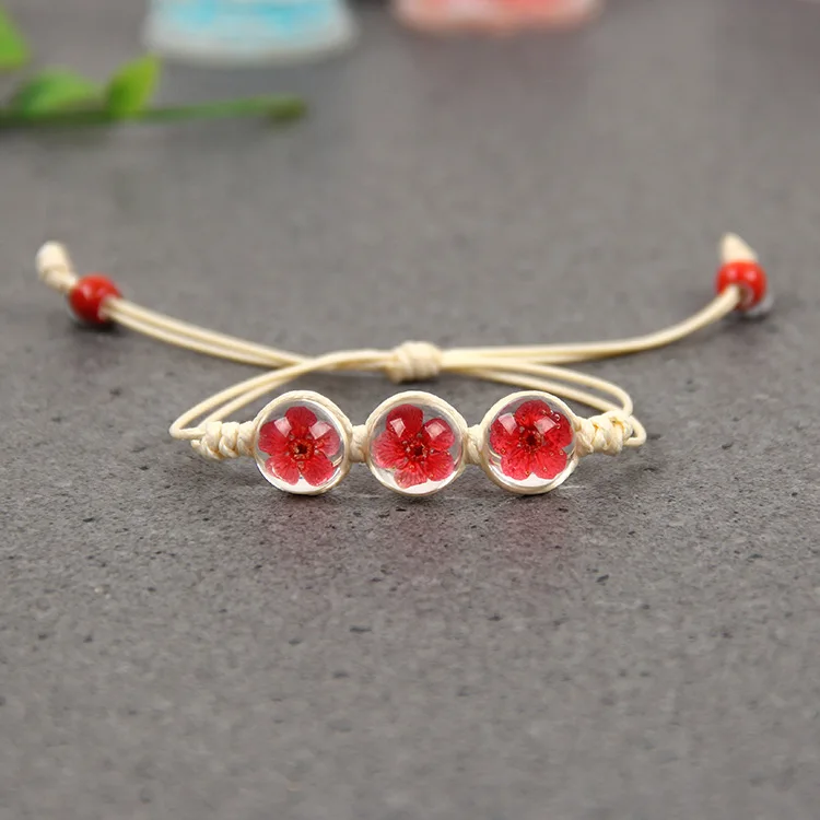 Браслет из натурального белого хрустального камня многоцветный вечный Цветок