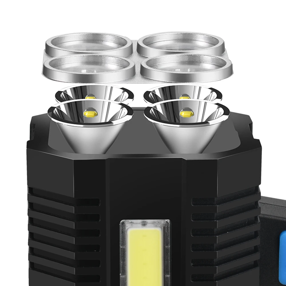 Высокомощные светодиодные фонарики ультраярфонарь перезаряжаемый уличный