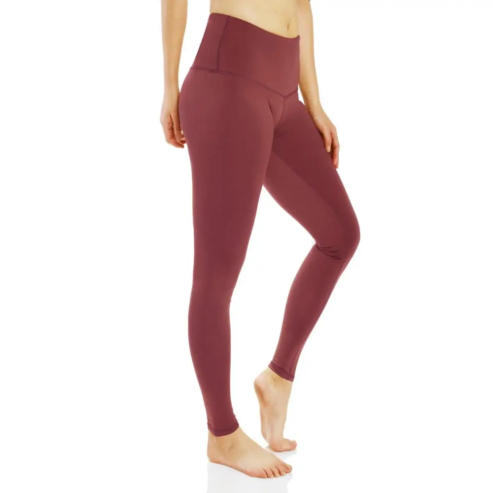 LUKITAS фитнес женские эластичные с высокой талией однотонные спортивные Йога Бег