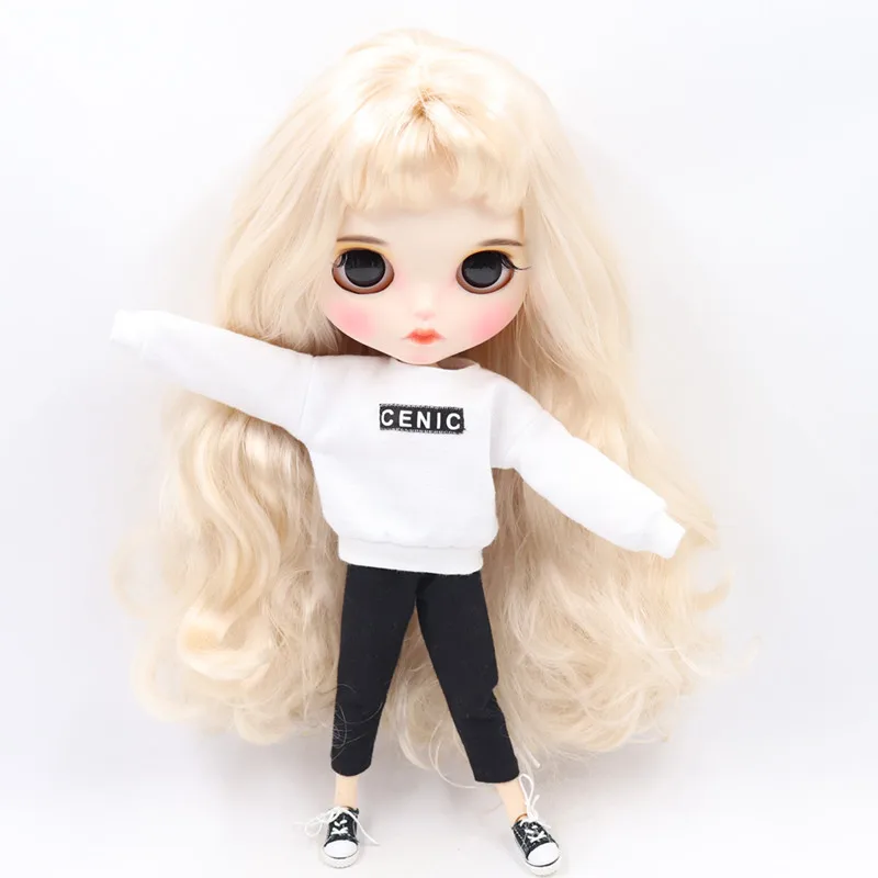 Комплекты для кукол 1/6 Blyth ICY Pullip Licca Doll Whole Suit с соединительным или резиновым телом, модные нейтрального стиля для игрушек в подарок.