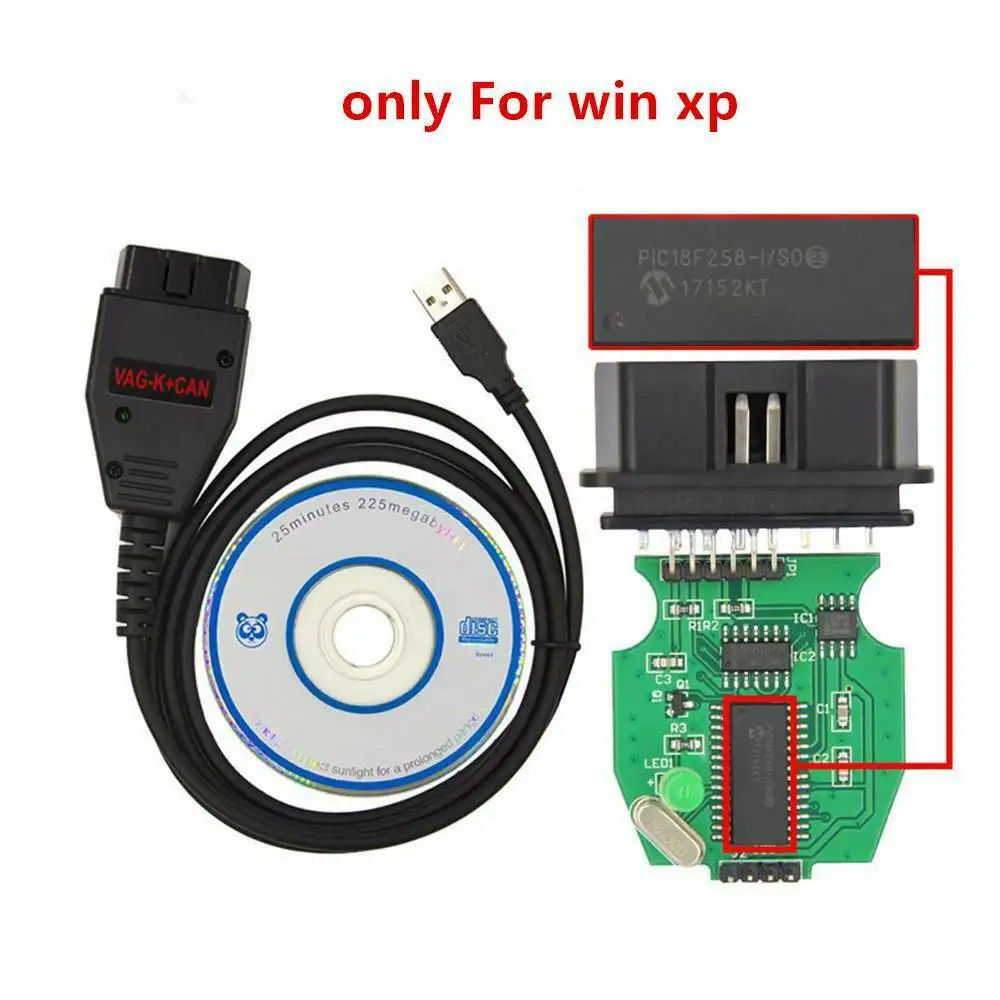 Diagnostic Cable Tool USB OBD Interface Test Line VAG K+CAN With Switch Automobile Fault Detection for VW AUDI |