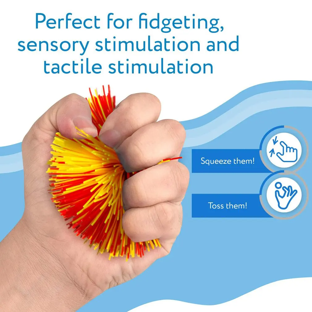 

3 шт., Радужный стрейч-шар для снятия стресса, 6 см