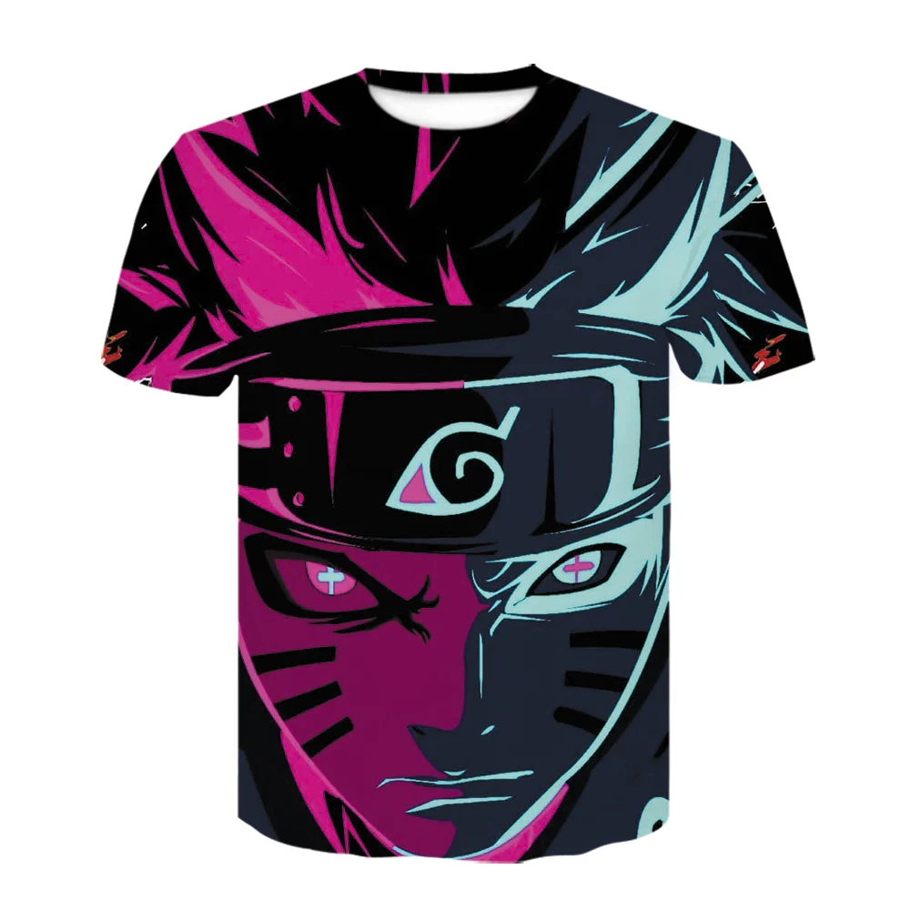 

Fashion Japanese Anime T Shirt Men Sasuke Funny Cartoon T-shirt Casual Cool Streetwear Tshirt Couple Hip Hop Top Tee Male