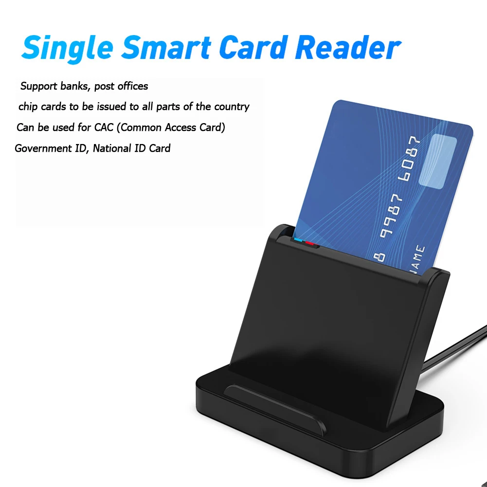 

SCR816 USB Smart Card Reader ID IC CAC SIM Card Reader for Windows Max OS Linux Multi Smart Cardreader SD Card Reader