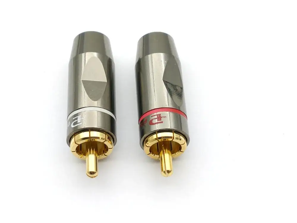 2 шт. латунные RCA аудио разъем для пайки|Соединители| |