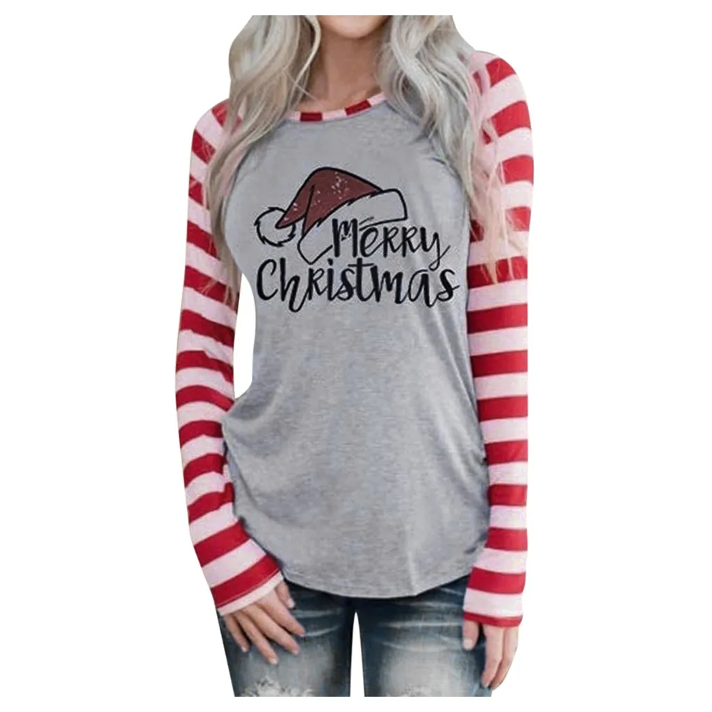 Женская толстовка в полоску с круглым вырезом белая свободная винтажная