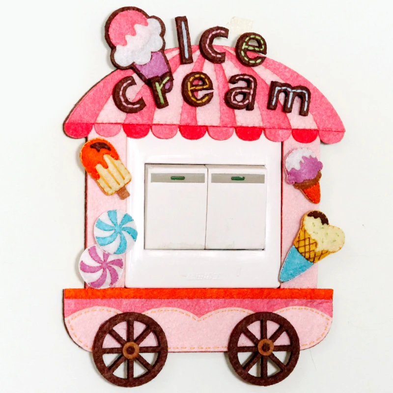 Швейного искусства переключатель Стикеры фетровые украшения стены Дети салон