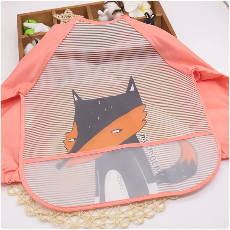 Водонепроницаемые детские нагрудники с длинным рукавом аксессуары для