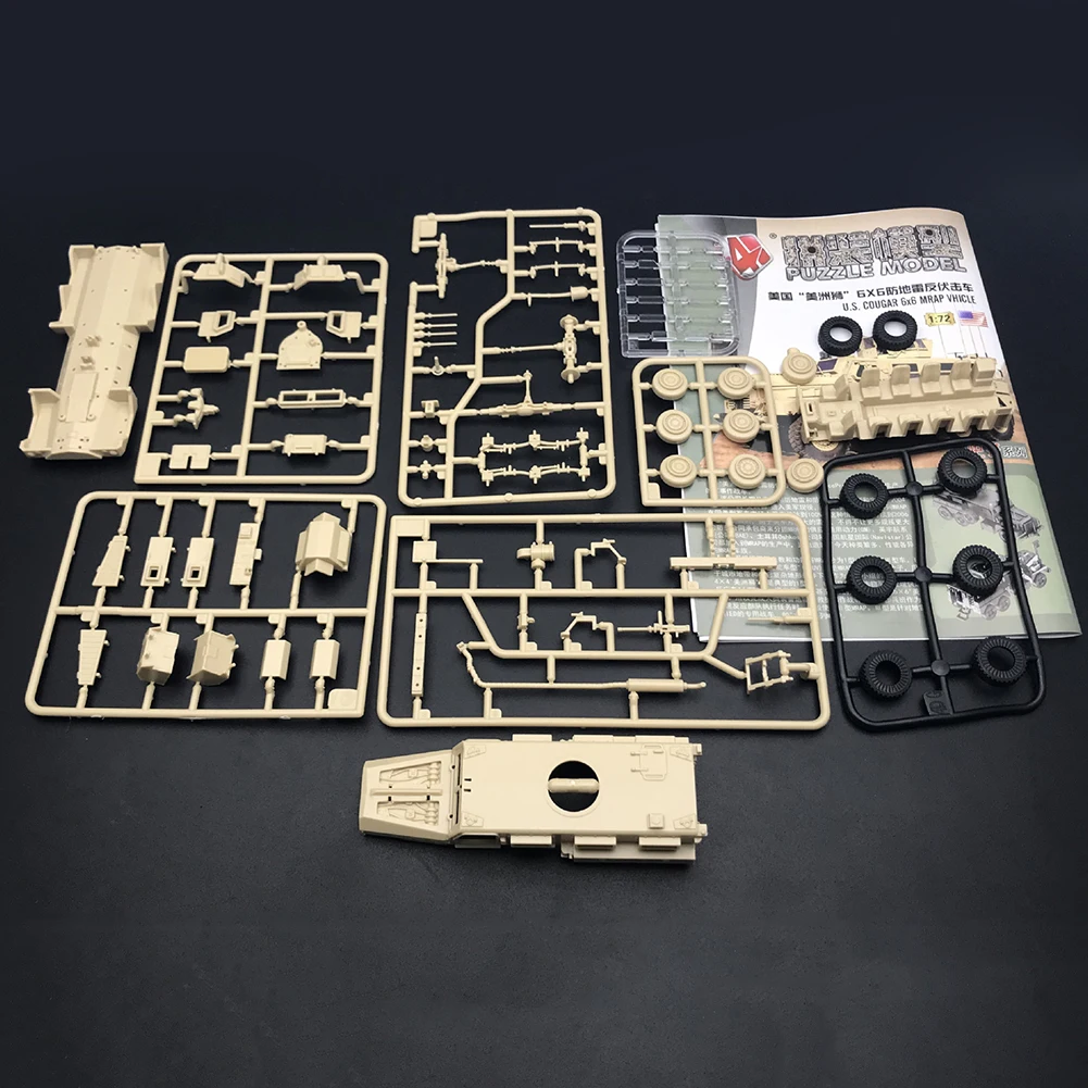 1/72 моделирование 6X6 Пума военный грузовик Модель 3D головоломка Строительная игрушка Коллекционная модель упражнения детские возможности