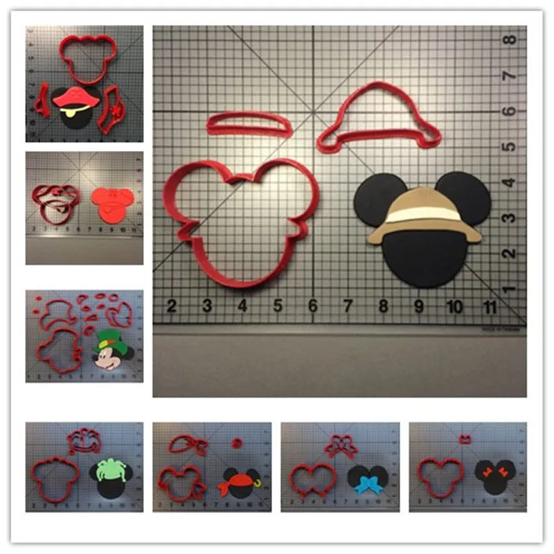 Мультяшный персонаж мышь с пиратской шляпой Пилигрим Шут сафари афро 3d печать