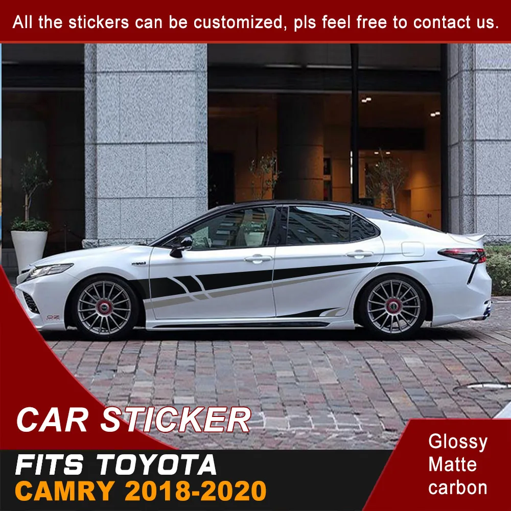 Автомобильные наклейки боковой кузов полоса гоночная Спортивная графика