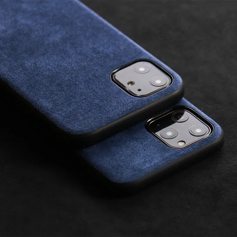 Итальянский ALCANTARA Чехол для мобильного телефона iPhone 12 Pro Max Мини 11 Xs макс 7 8 плюс из