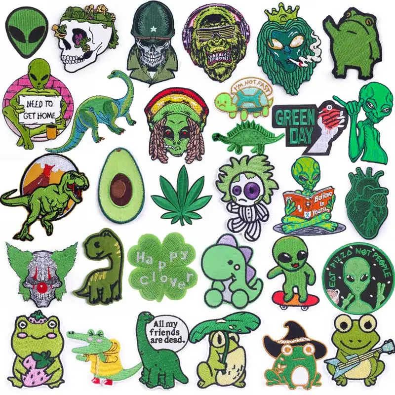 Череп аниме мультфильм одежда вышитые патчи для одежды Бесплатная доставка