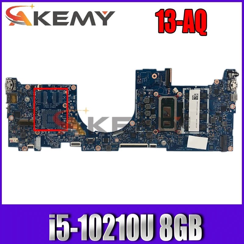 

Akemy FOR HP ENVY 13T-AQ000 13-AQ LAPTOP MOTHERBOARD 448.0G903.0011 18744-1 mainboard 100% working W/ i5-10210U 8GB