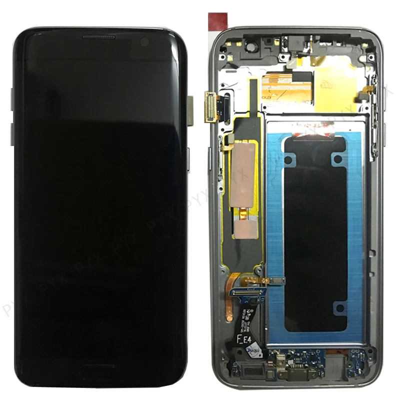ЖК дисплей 100% дюймов с органическим светодиодом для SAMSUNG Galaxy S7 edge G935 G935F +