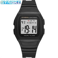 synoke thin digital watches mens luxury business mens wristwatches waterproof military sport watch for men relogio masculino