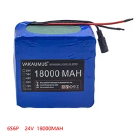 24V 18AH 6S6P 25.2V 250W 350W 500W Ebike Electric Bicycle Scooter Children's Car Lawn Mower Sprayer 18650 Lithium Battery Pack
