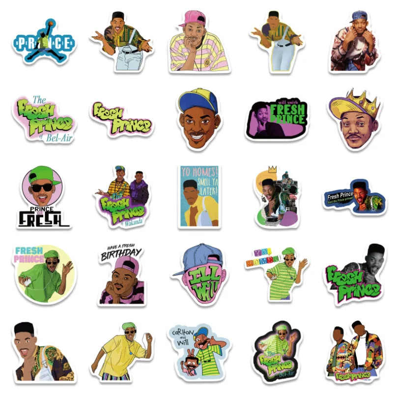 10/30/50Pcs Fresh prince wonderful things Skateboard Travel Suitcase Phone Laptop Luggage Stickers Cute Kids Girl Toys | Игрушки и хобби