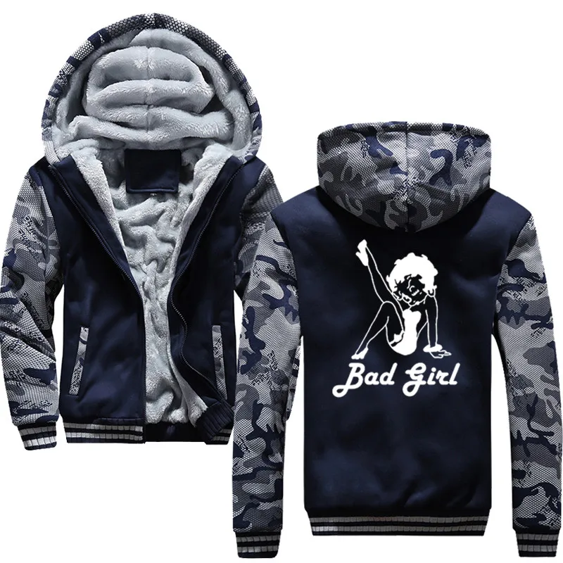 bad girl Hoodies Men 2019 Brand Personality Sweatshirt Male Hoody Tracksuit Hip Hop Autumn Winter Hoodie Mens | Мужская одежда