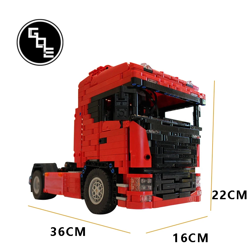

High-Tech NextGen SCANIA truck MOC-6086 City Transport Car Building Blocks Race Trucks Vehicle Playmobil bricks toys for kids
