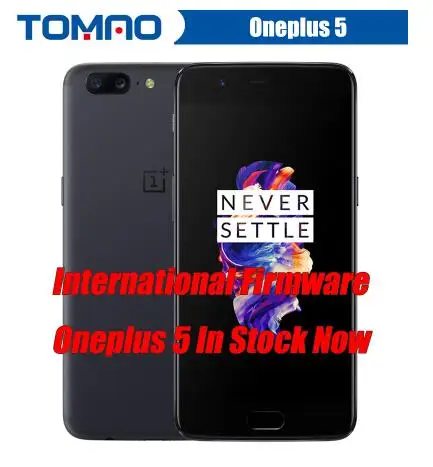 Мобильный телефон Oneplus 5 A5000, 4G LTE, Восьмиядерный процессор Snapdragon 835, 5,5 дюймов, 6 ГБ ОЗУ, 64 Гб ПЗУ, двойная задняя камера, отпечаток пальца, ID, NFC