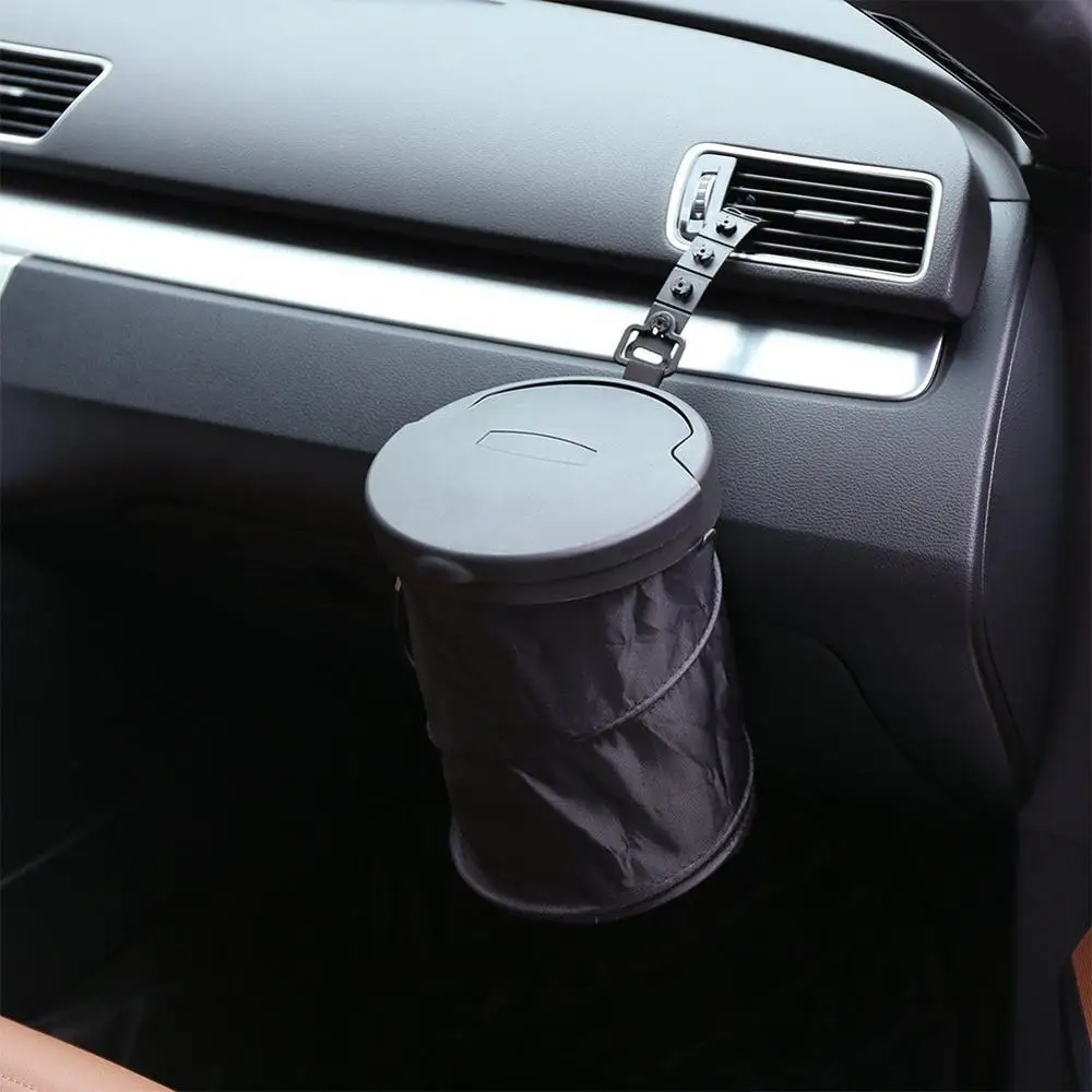 

Car Foldable Trash Can Folding Portable Car Garbage Bin Original Patented Portable Drive Bin Premium Hanging Wastebasket