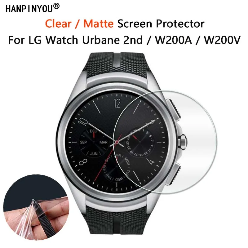 10Pcs For LG Watch Urbane 2nd 2 W200A W200V W200 Smart Watch Clear Glossy / Matte Screen Protector Soft Film -Not Tempered Glass