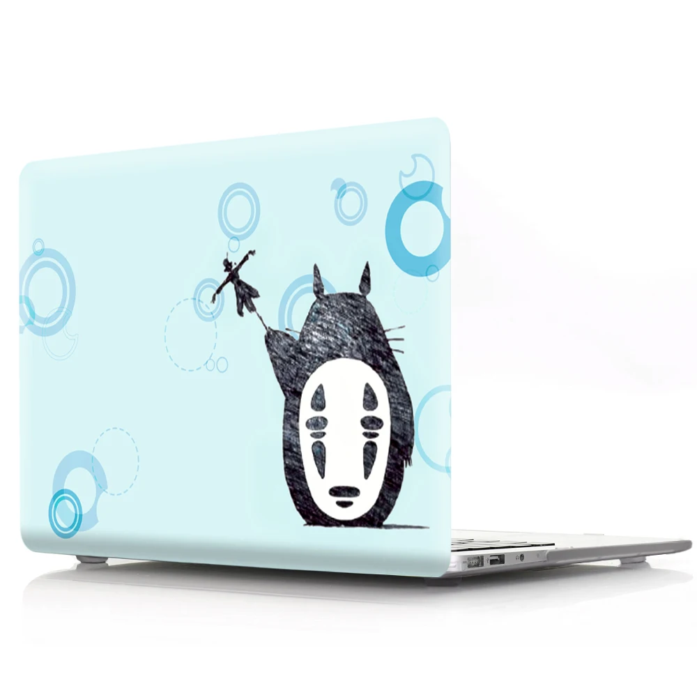 Abstractive Totoro HRH японский аниме МИЛЫЙ Тоторо прочный корпус ноутбука корпус ПК Жесткий Чехол для Mac Air Pro retina Touch Bar A1989 A1990 A1706 A2159 - Цвет: Abstractive Totoro