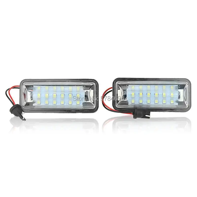 Белый светодиодный светильник для номерного знака 18SMD 2 шт. задняя