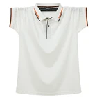 Мужская рубашка-поло, короткая летняя мужская рубашка-поло, новинка поло контрастных цветов, крутая уличная одежда, модные мужские топы, футболки 6XL размера плюс