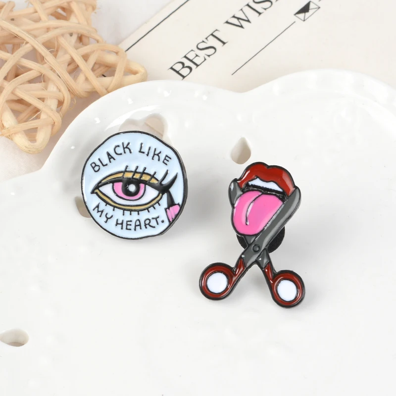 Значок в виде ножниц для мужчин и женщин аксессуары летних сумок шляп рубашек