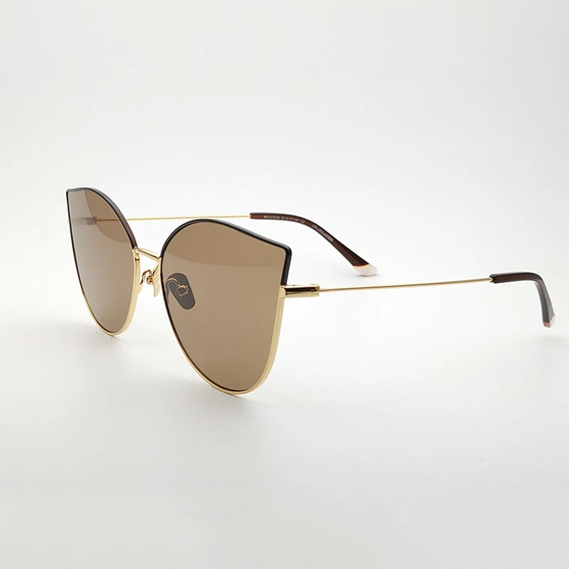 Очки солнцезащитные женские кошачий глаз из нержавеющей стали и нейлона|Женские