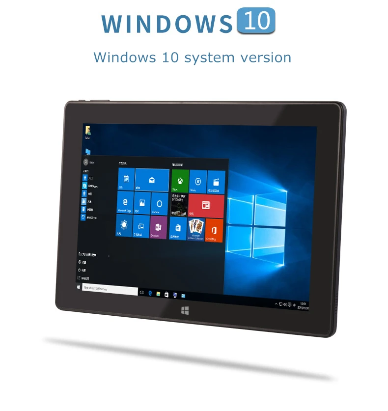 Планшетный ПК 10,1 дюймов Windows 10 Intel 8350 четырехъядерный процессор 1,5 ГГц 2 Гб ОЗУ 32 Гб ПЗУ Двойная камера 1280x800 Full HD ips экран