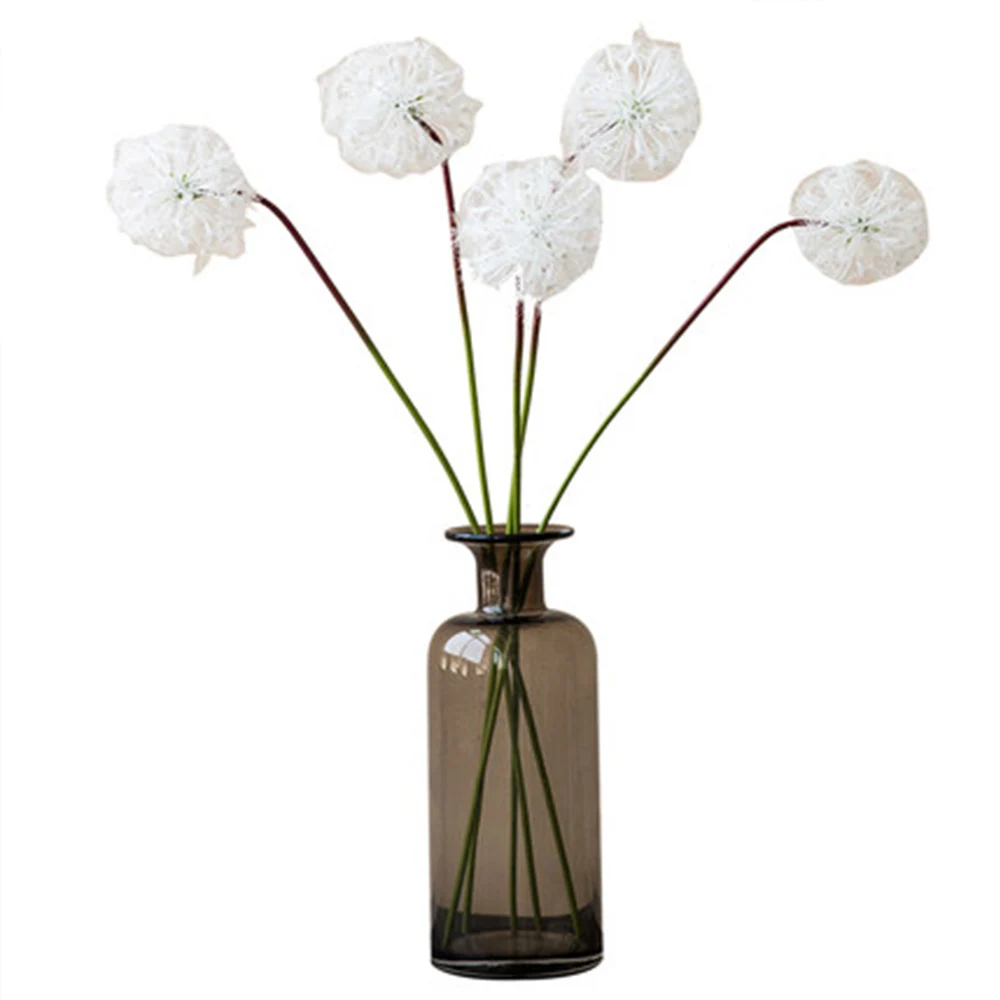 

3pcs White Pink Dandelion Fake Flower Home Decoration Artificial Flowers Garden Holiday Wedding Party Decoration Valentine's Day