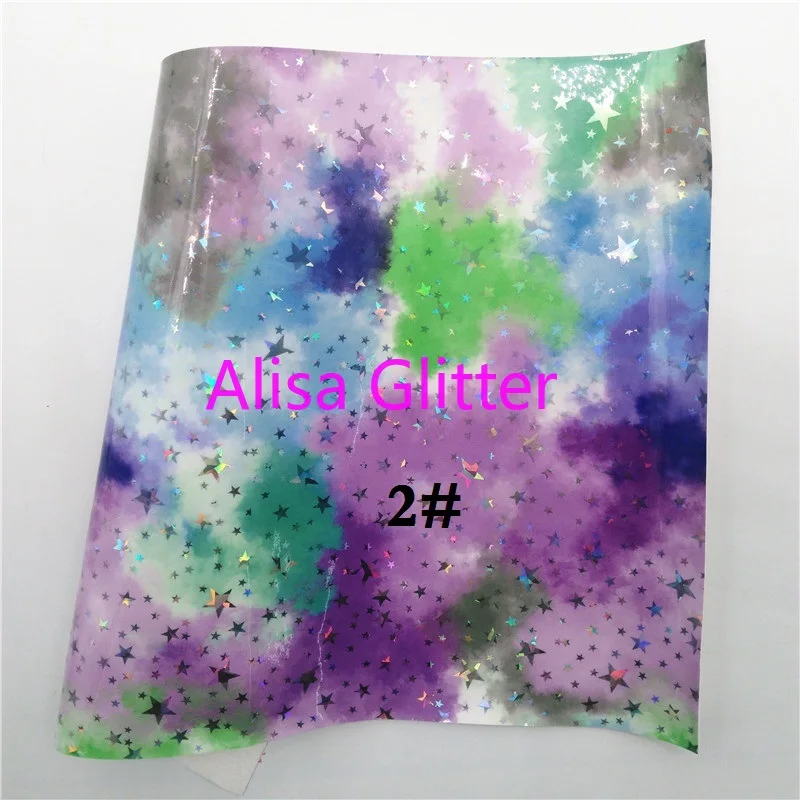 1 шт. размер А4 21x29 см блестящая фиолетовая ткань Алиса радужная из искусственной