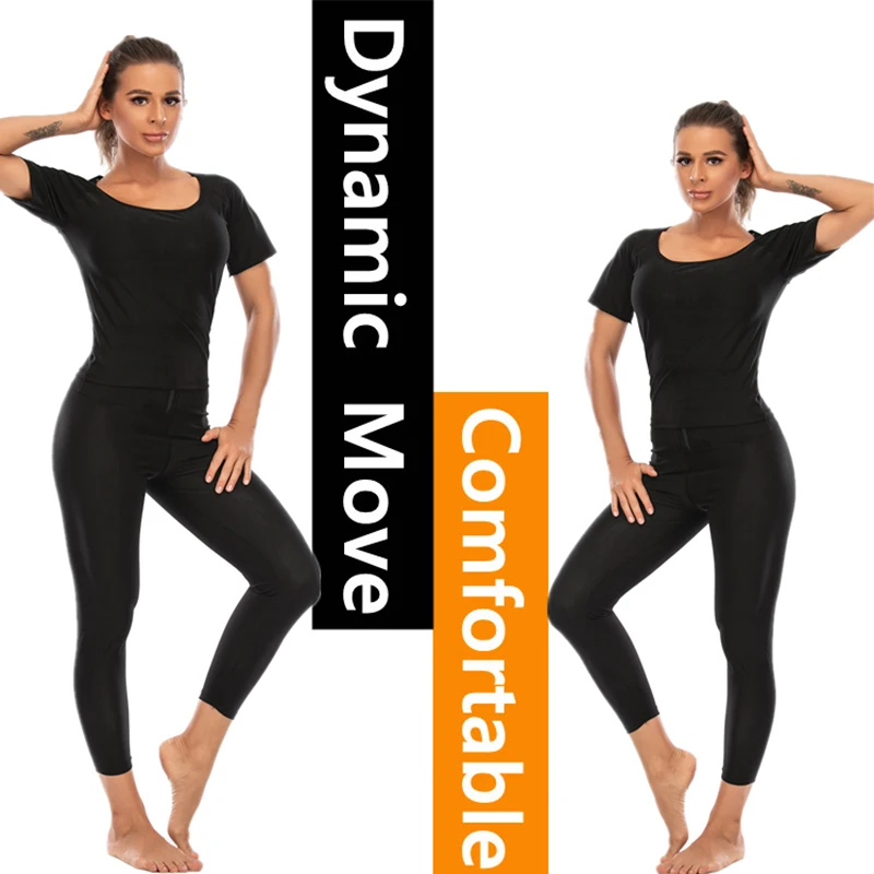 

Women Body Shaper Weight Loss Shirt Waist Trainer Corset Silver Ion Slimming Tops Workout Sweat Fitness Shapewear Sauna Shaper