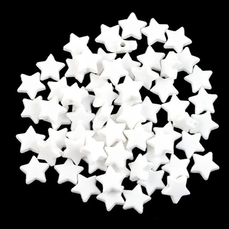 

3480 9mm Acrylic Spacer Beads, Pentagonal Stars, Scattered Beads, Colorful Beads, Used for Jewelry Making