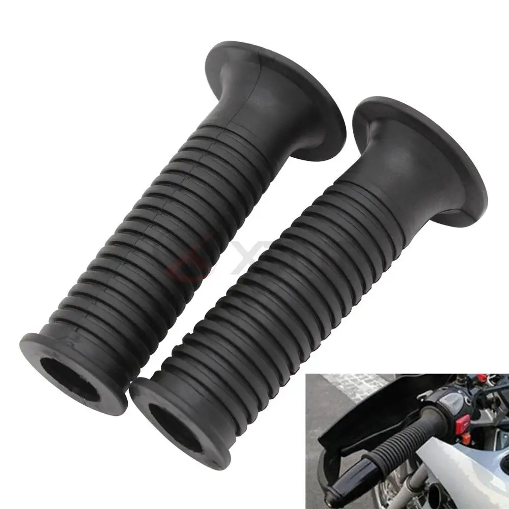 1 пара черных ручек для мотоцикла резиновая рукоятка руля дроссельной заслонки BMW