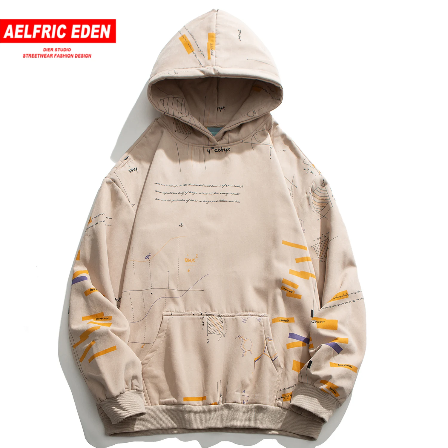 Толстовка из флиса с нарисованной формулой Мужская толстовка Повседневный