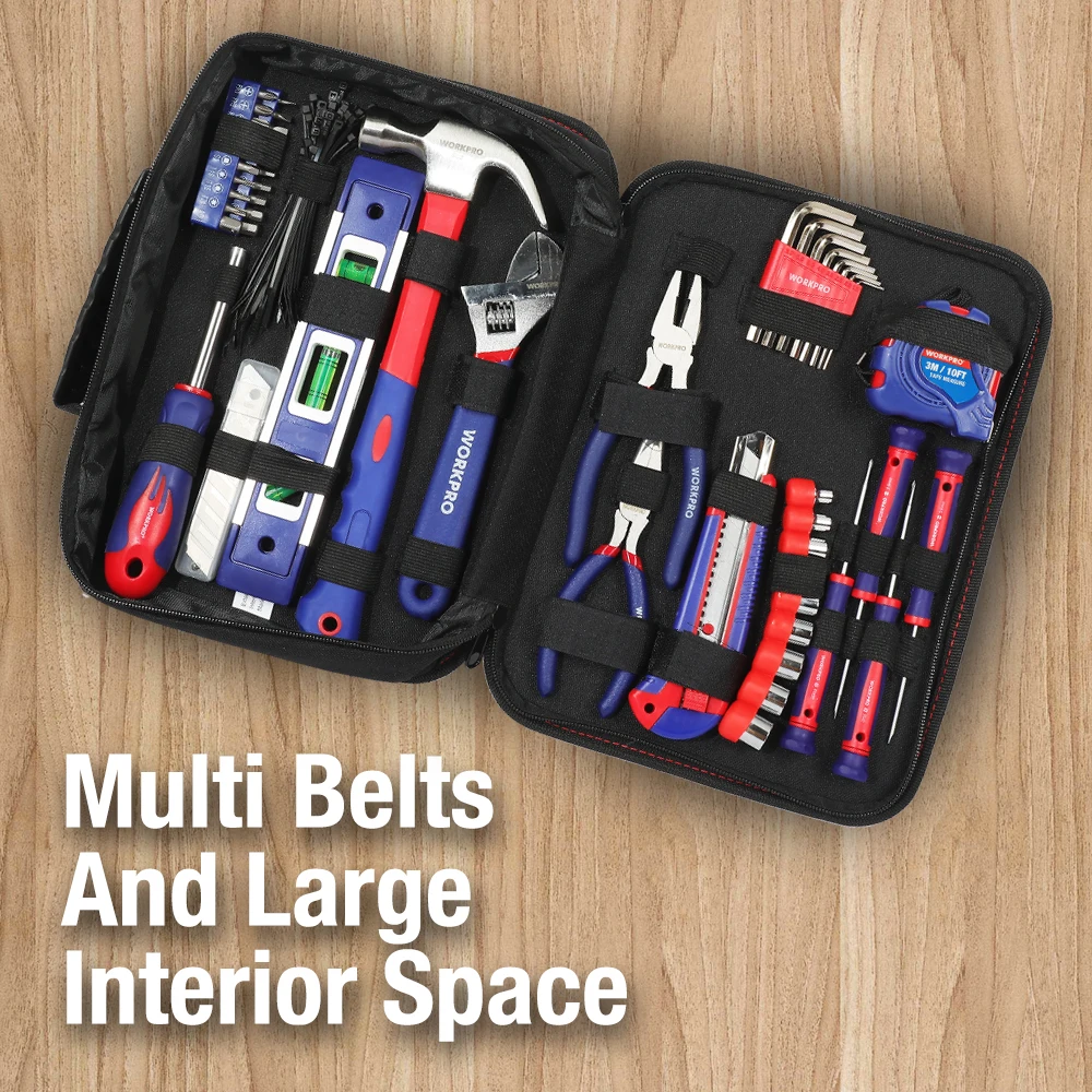 WORKPRO 100 шт. Домашний набор инструментов кухонный механический плоскогубцы