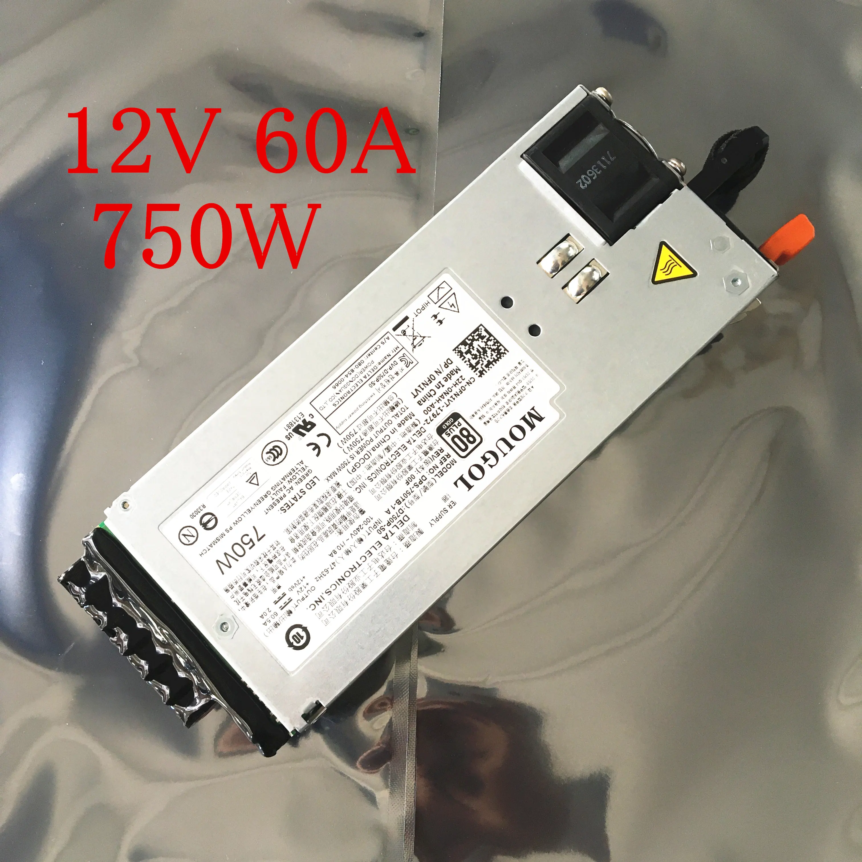 DL R510 R910Server мощность D750P S0 DPS 750TB 1A 12V 60A 750W Переключения источника питания 100% строгий