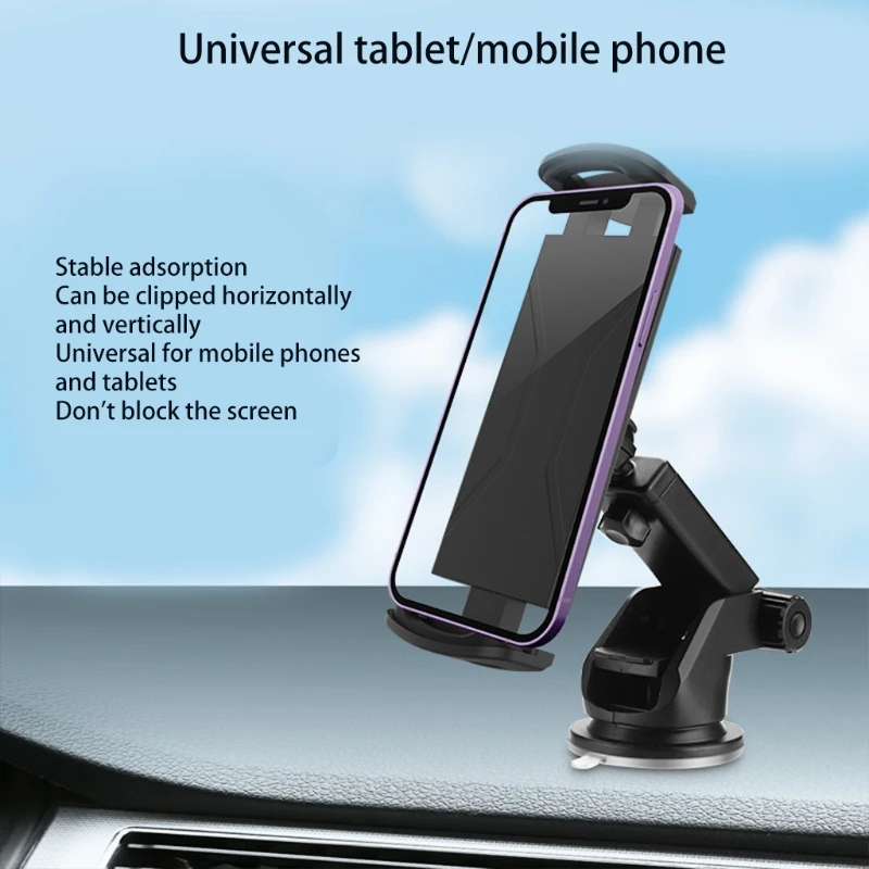 phone tablet holder car navigation holder stand universal car mobile rack suction cup telescopic for 4 13 electronics free global shipping