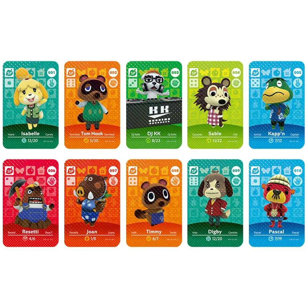 

Animal Cross-ing Card A-miibo Printed NFC Card Compatible Pick from the List