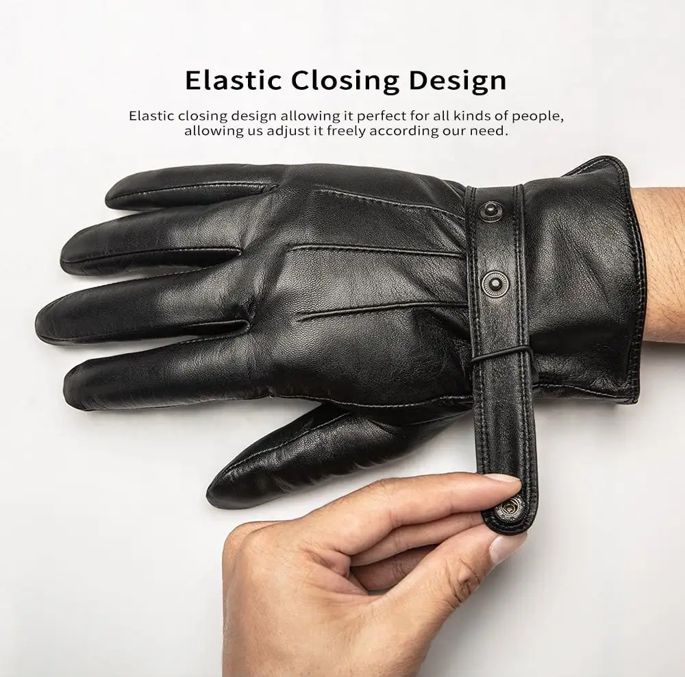 Новинка Xiaomi Mijia Qimian перчатки для сенсорного экрана из овечьей кожи водонепроницаемые испанские сырые мягкие кожаные теплые зимние перчатки для женщин мужчин привод