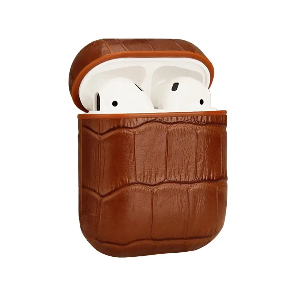 Для Apple Air Pods зарядная коробка защитный чехол Роскошный крокодиловый узор кожа