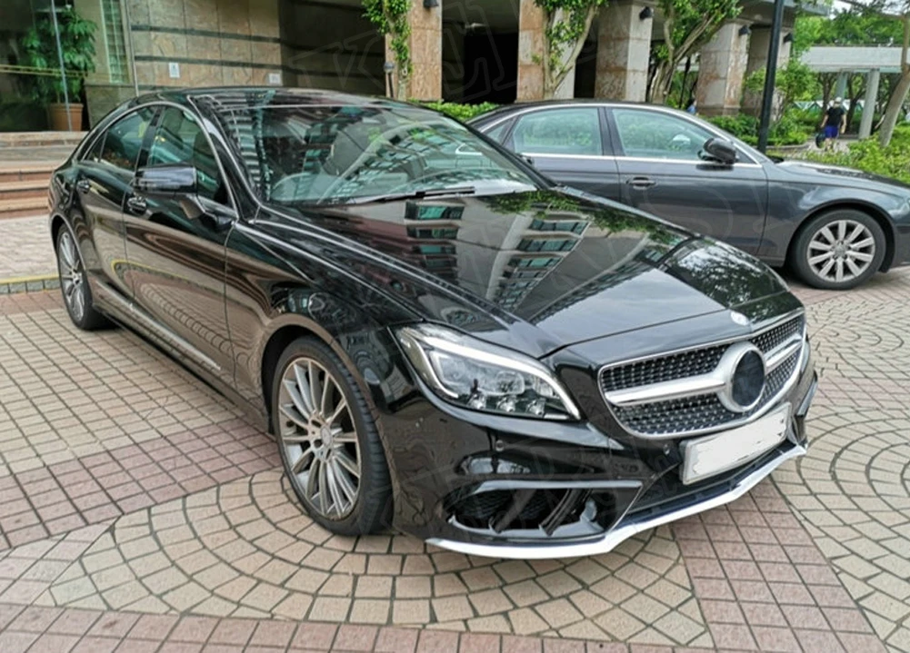 Передний бампер W218 из углеродного волокна крышка для вентиляционного отверстия