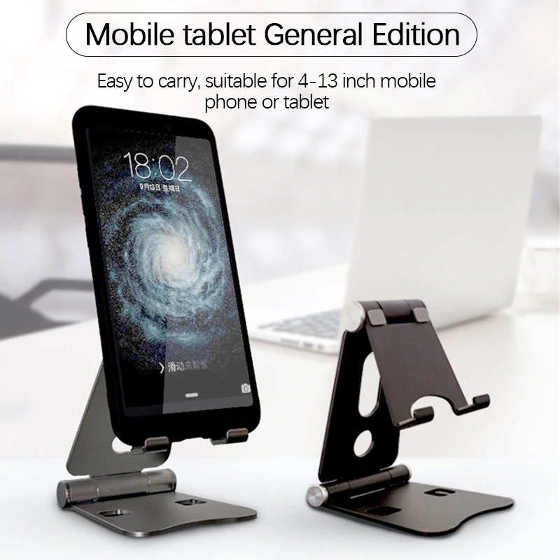 

Lazy Charging Stand Desktop Universal Creative Metal Holder Foldable Non-slip Bracket Support Up To 12.9inch Phone/tablet